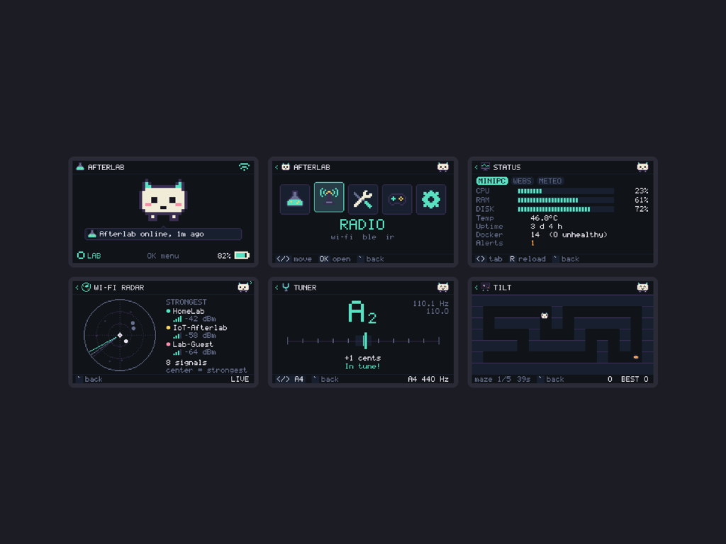 Afterlab ADV: Pixel Home, launcher and one screen per area